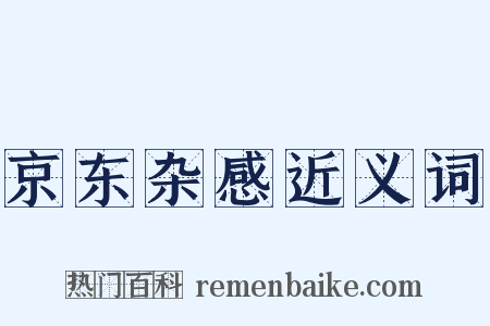 京东杂感近义词是什么意思的图片